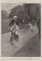 Los hijos del Príncipe de Gales como ciclistas